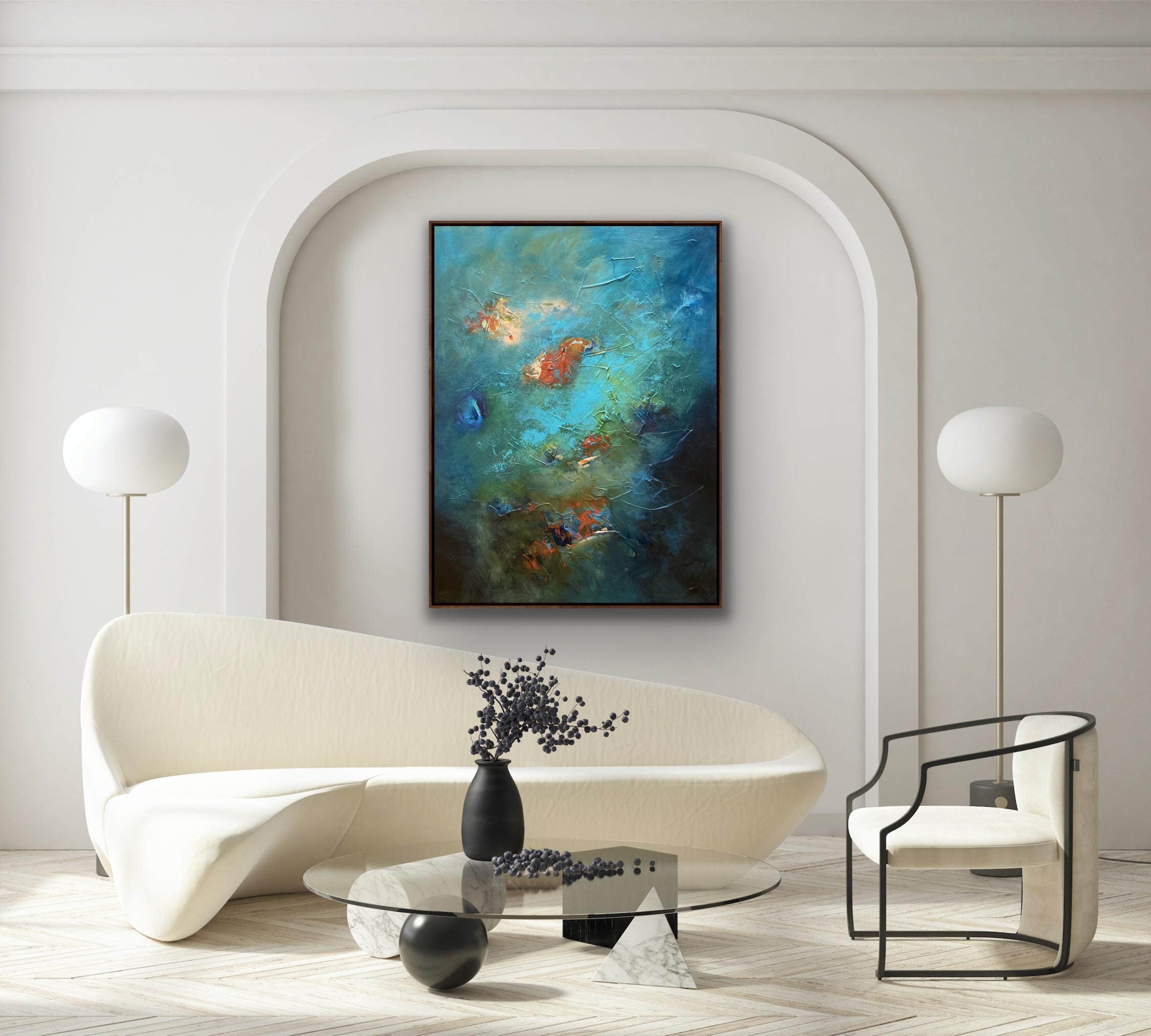 Deep Down, Susanne Winter, Acrylic on canvas, Original painting for sale - Contemporary Painting by  Susanne Winter 
