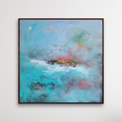 Topped With White Acrylic on Canvas Painting by Susanne Winter, 2021