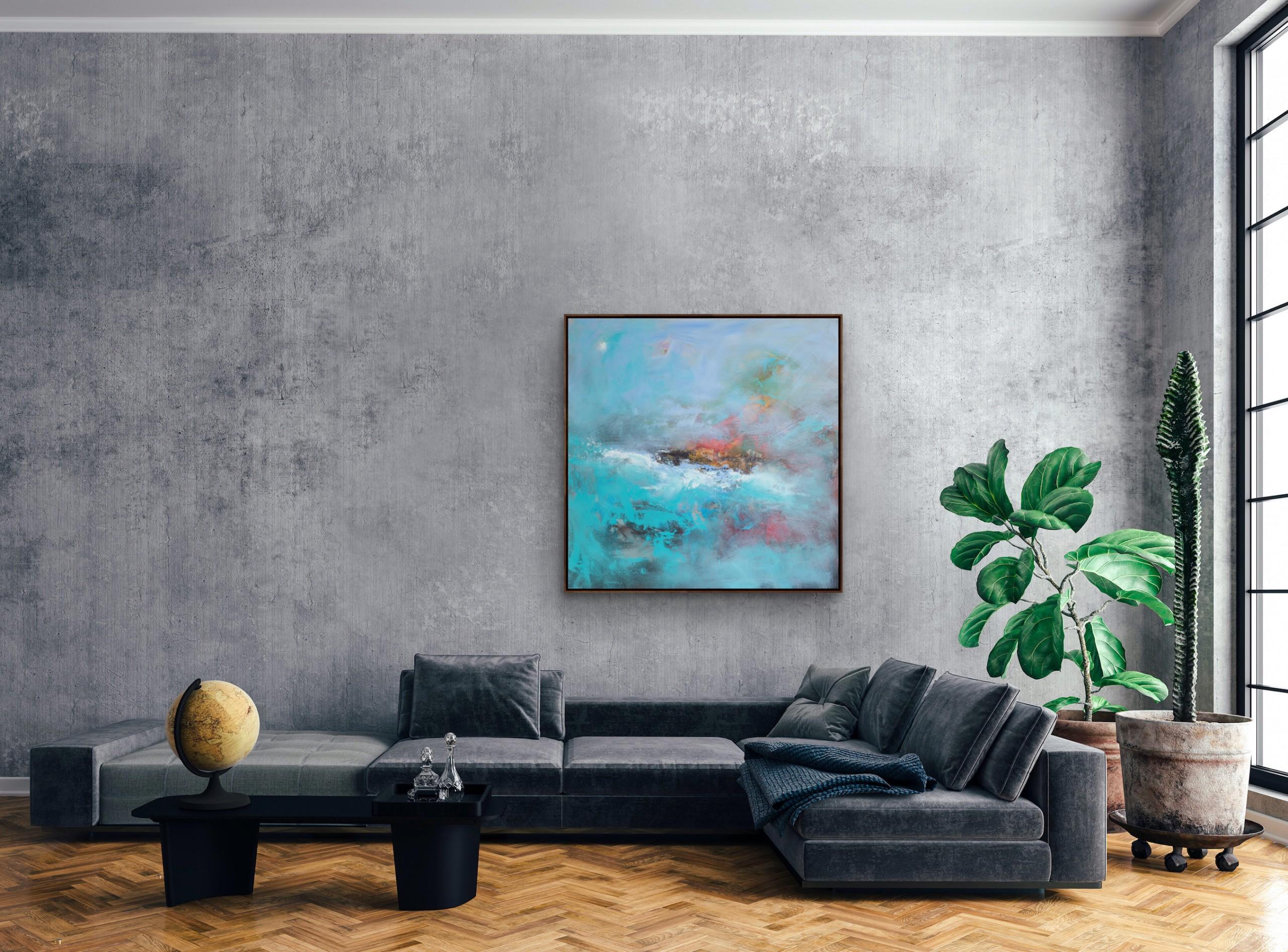 Peinture acrylique sur toile surmontée d'un fond blanc, Susanne Winter, 2021 en vente 1