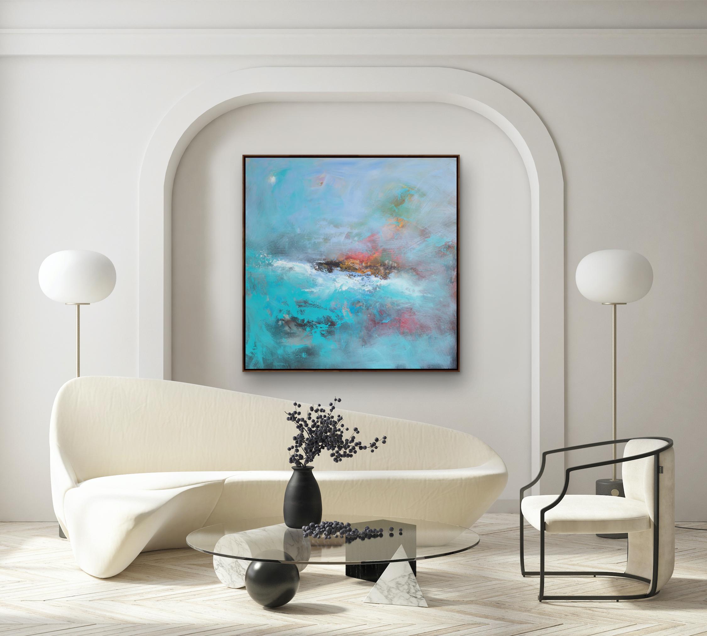 Peinture acrylique sur toile surmontée d'un fond blanc, Susanne Winter, 2021 en vente 2