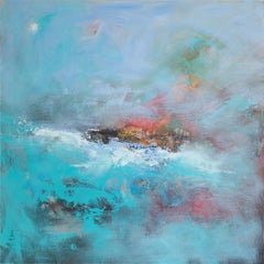 Peinture acrylique sur toile surmontée d'un fond blanc, Susanne Winter, 2021