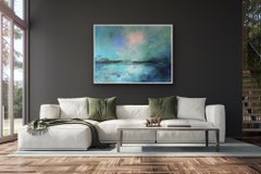 Serene Confidence, Original Acrylic, Abstract Seascape Painting, Isle of Wight