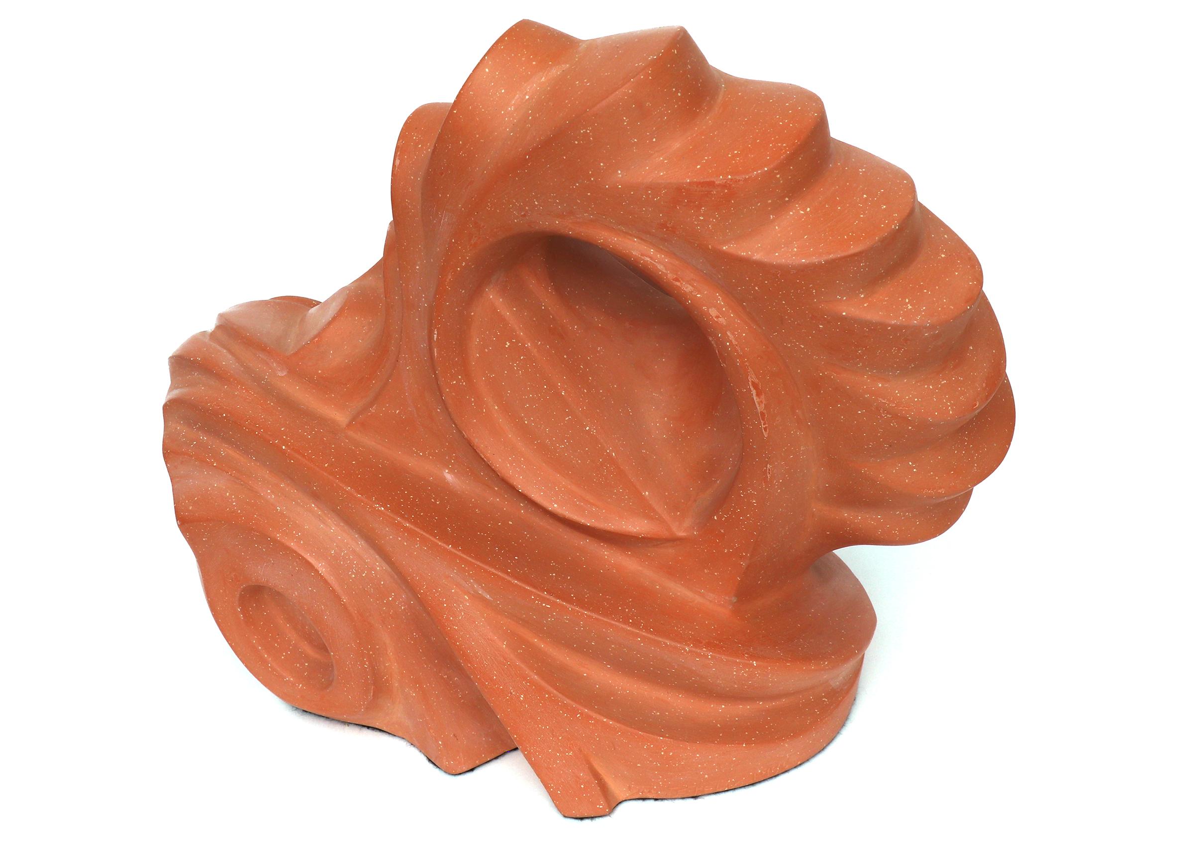 20th Century Abstract Figural Terracotta Ceramic Sculpture 'Continuum' For Sale 1