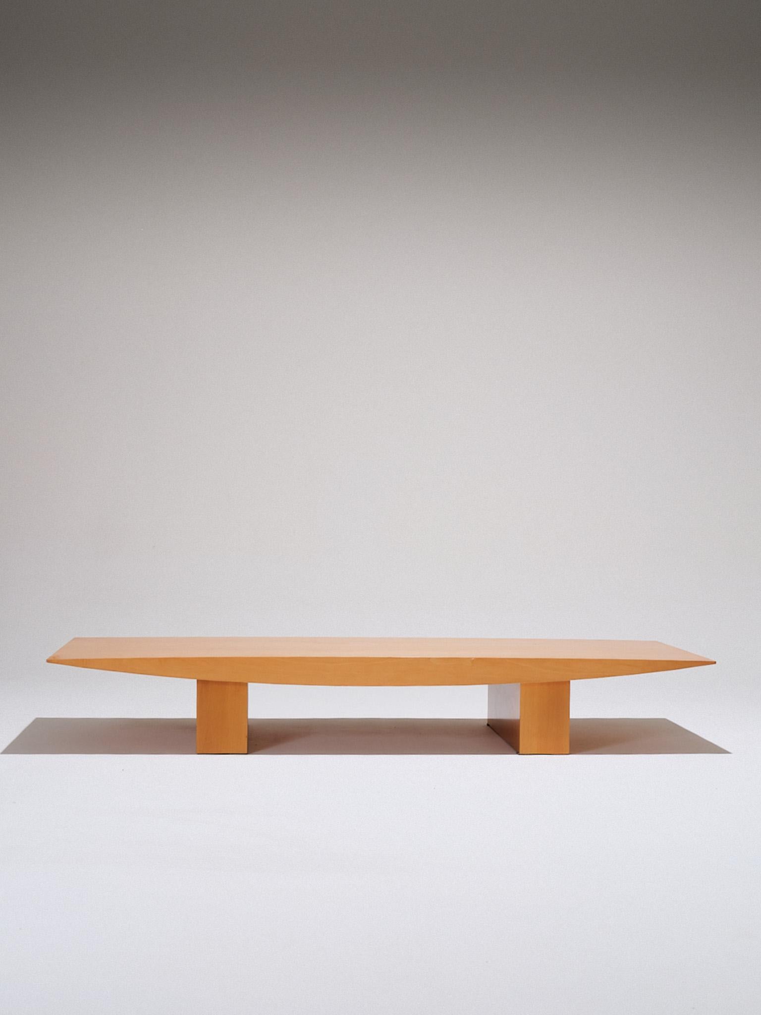 Minimalist “Sushi” Coffee Table, Gilles Derain, 1990s For Sale