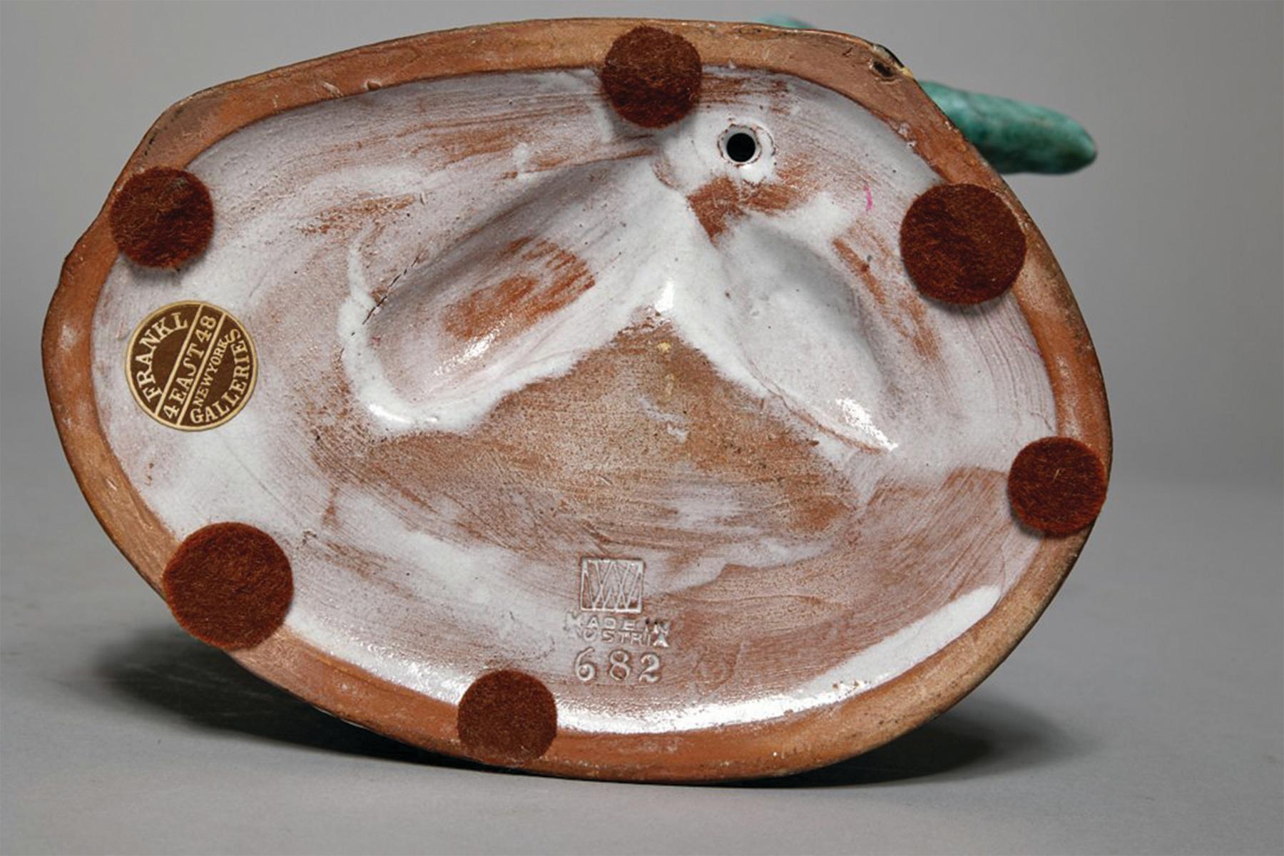 Man with Two Dogs, Early 20th Century Wiener Werkstätte Sculpture, Female Artist For Sale 1