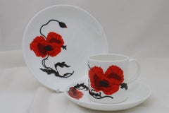 Susie Cooper Coffee Set Cornpoppy Pattern
