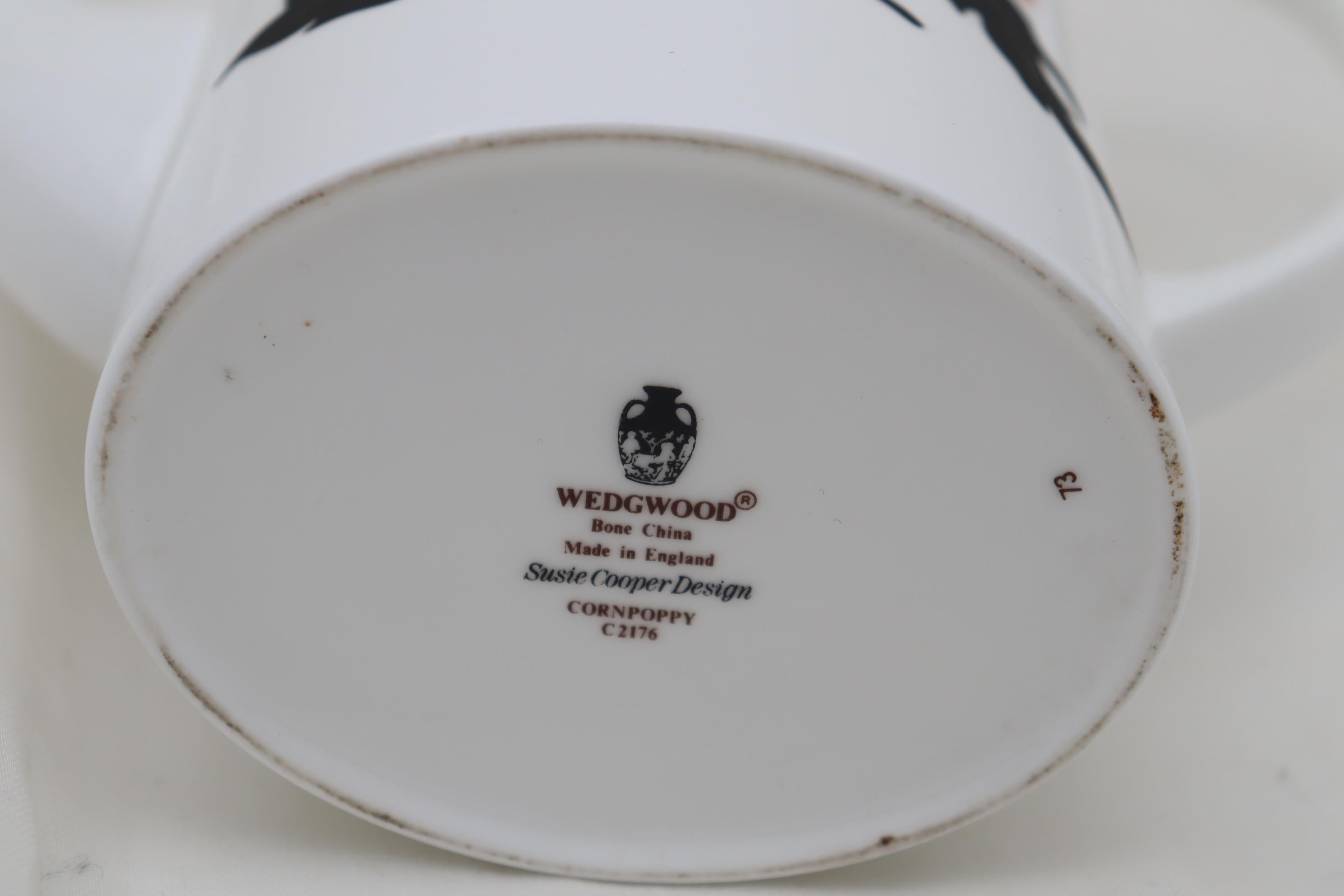Porcellana Set da caffè Susie Cooper motivo Cornpoppy in vendita