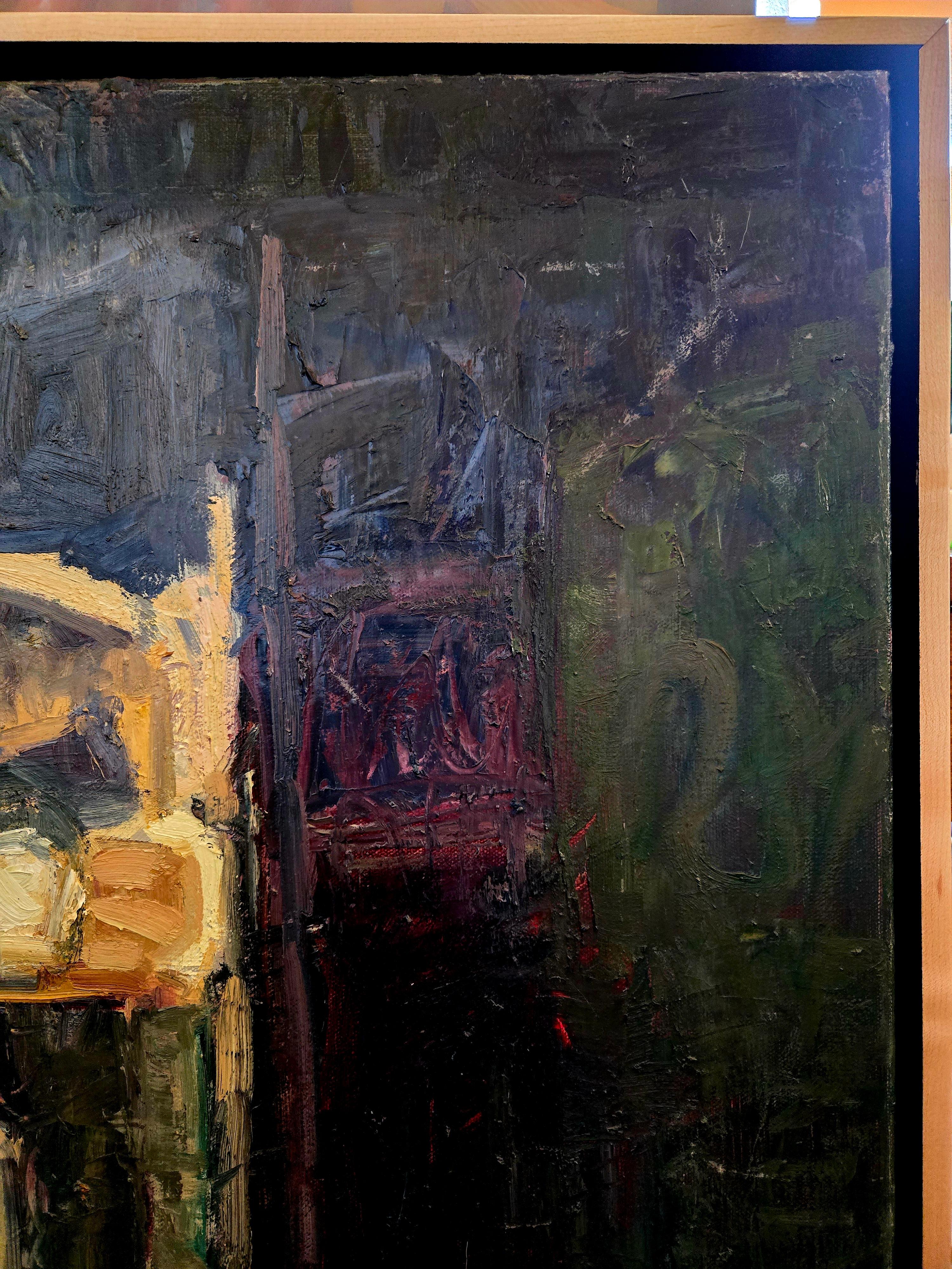 „Back Alley Nocturne“ (2008) von Susie Hyer, Original Ölgemälde auf Leinwand im Angebot 2