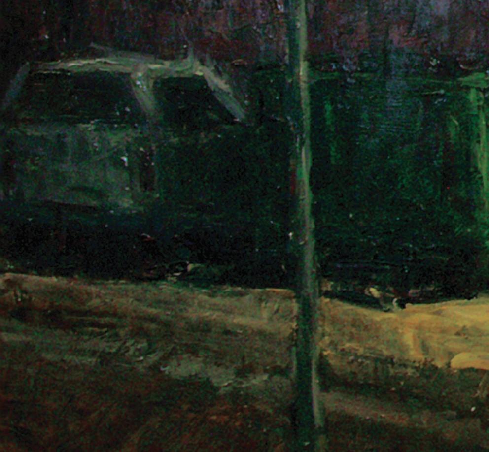 „Back Alley Nocturne“ (2008) von Susie Hyer, Original Ölgemälde auf Leinwand im Angebot 3