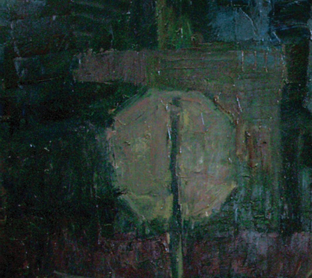„Back Alley Nocturne“ (2008) von Susie Hyer, Original Ölgemälde auf Leinwand im Angebot 4