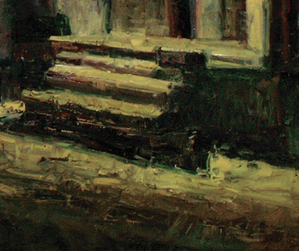 „Back Alley Nocturne“ (2008) von Susie Hyer, Original Ölgemälde auf Leinwand im Angebot 5
