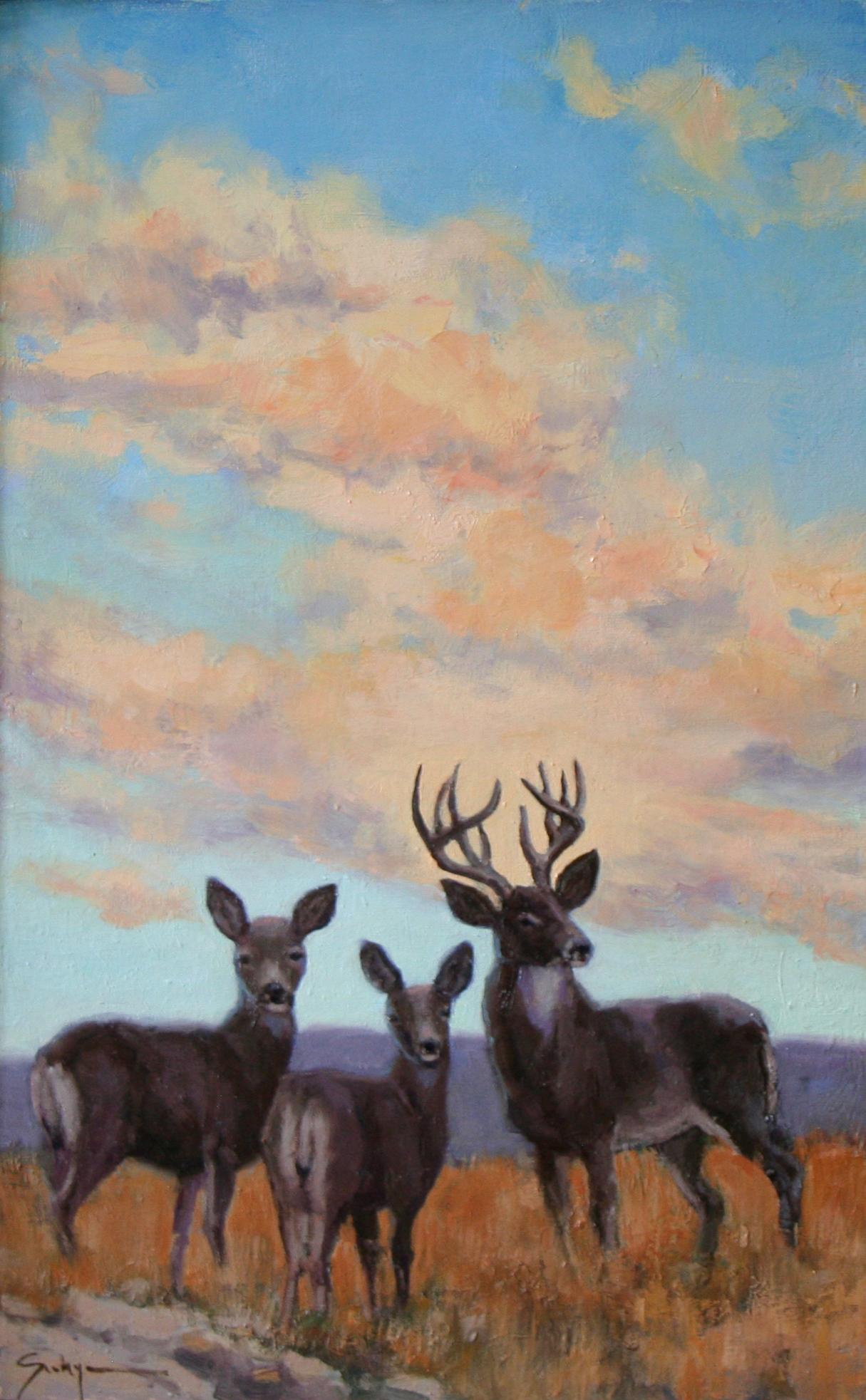 L'heure du dîner interrompue - Painting de Susie Hyer