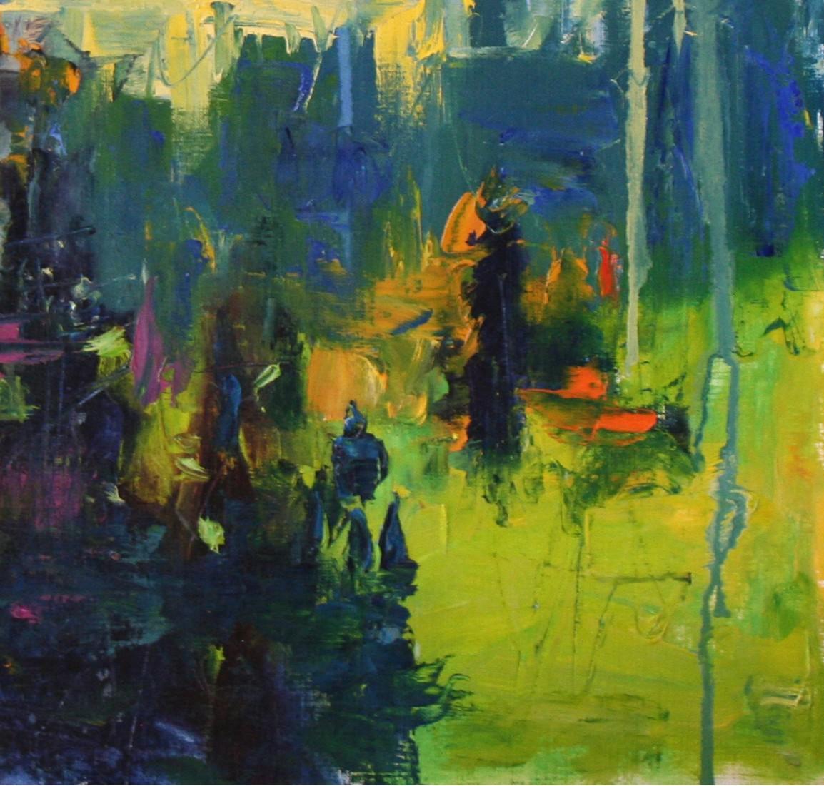 „Distant Hills II“ (2023) von Susie Hyer, Original Ölgemälde auf Leinwand Papier im Angebot 2