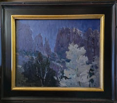 « Moonlight Romance » (2013) par Susie Hyer, huile originale sur panneau de lin