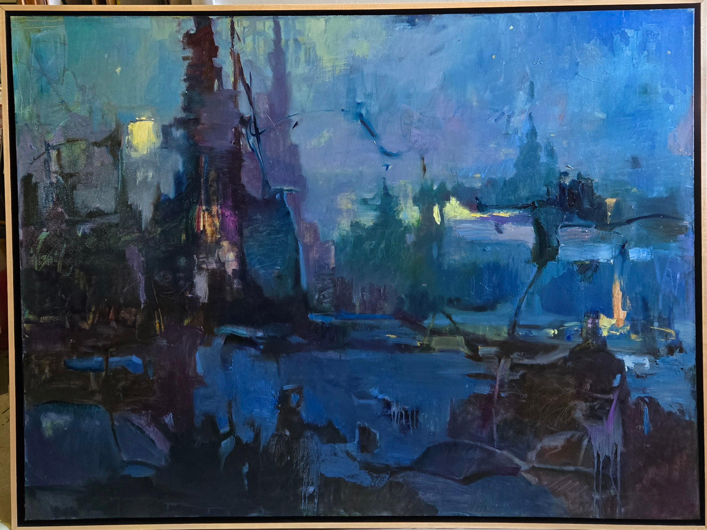 „Twilight Mystery“ (2024) von Susie Hyer, Original Ölgemälde auf Leinwand im Angebot 1