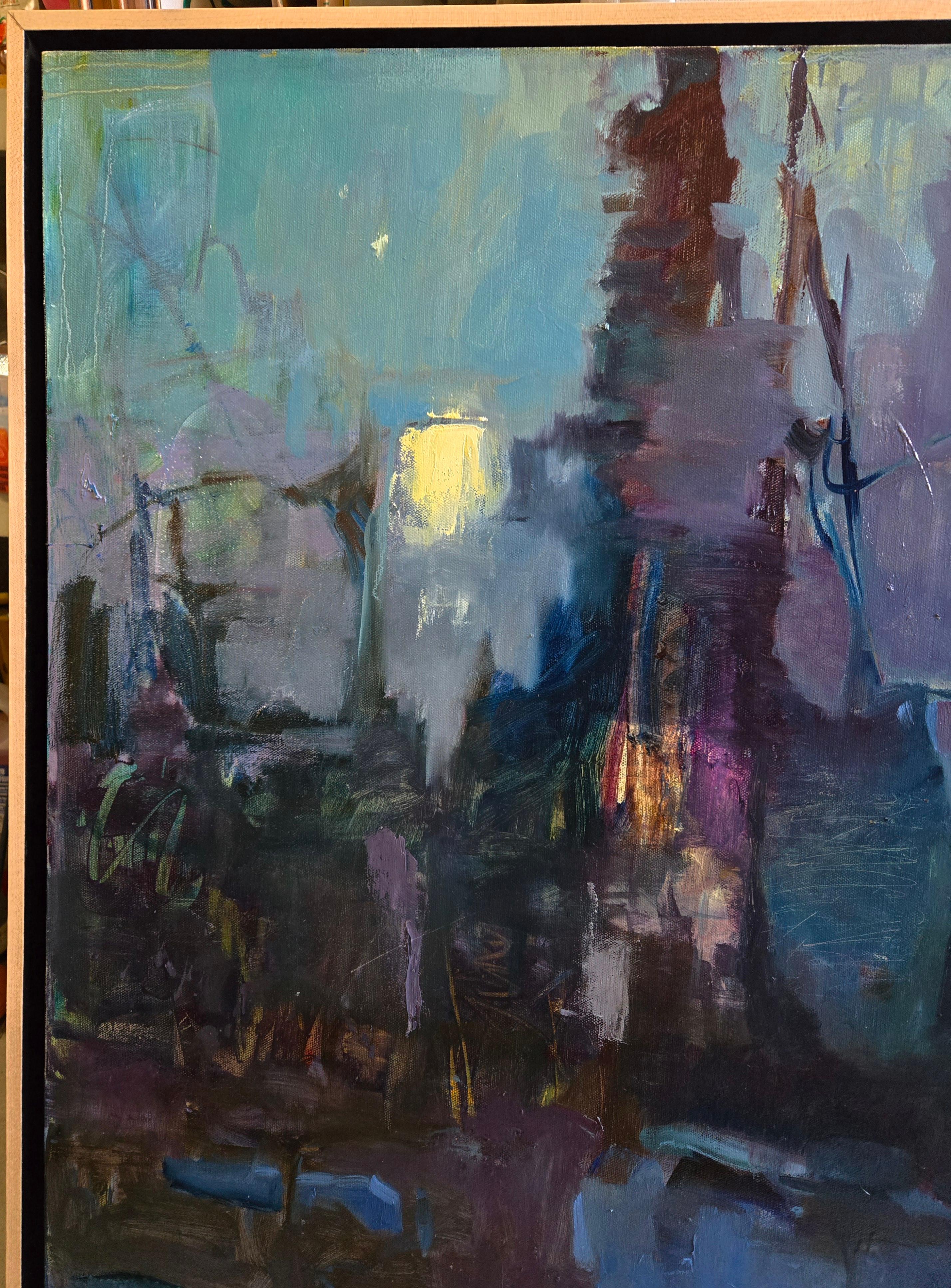 „Twilight Mystery“ (2024) von Susie Hyer, Original Ölgemälde auf Leinwand im Angebot 2