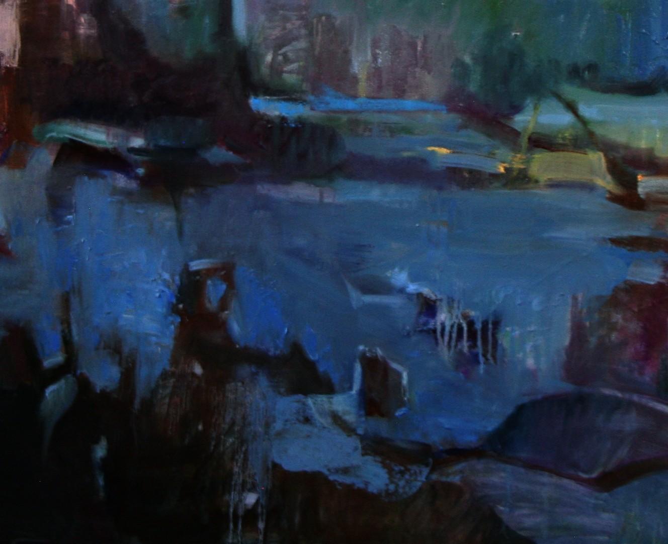 „Twilight Mystery“ (2024) von Susie Hyer, Original Ölgemälde auf Leinwand im Angebot 5