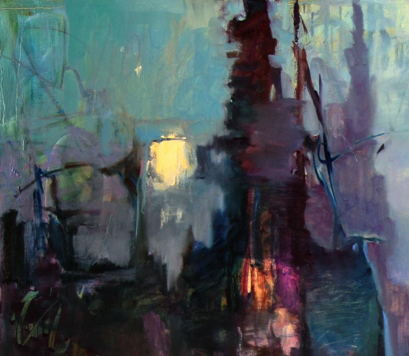 „Twilight Mystery“ (2024) von Susie Hyer, Original Ölgemälde auf Leinwand im Angebot 6
