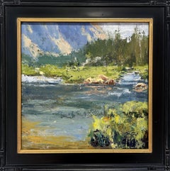 "Wind River Wilds" - Impressionist Landscape, Oil Painting on Arches Paper