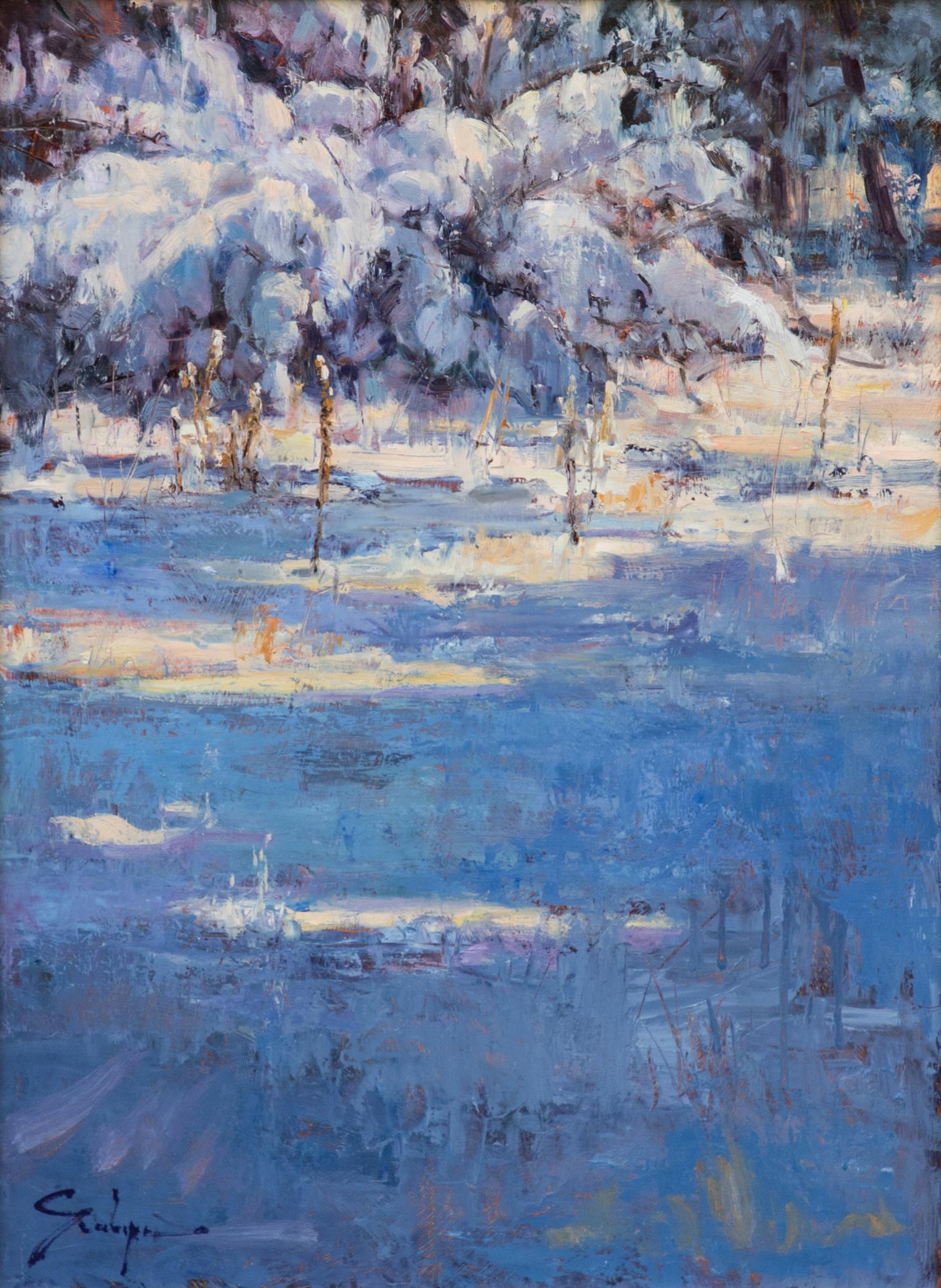 Winterdecke (Impressionismus), Painting, von Susie Hyer