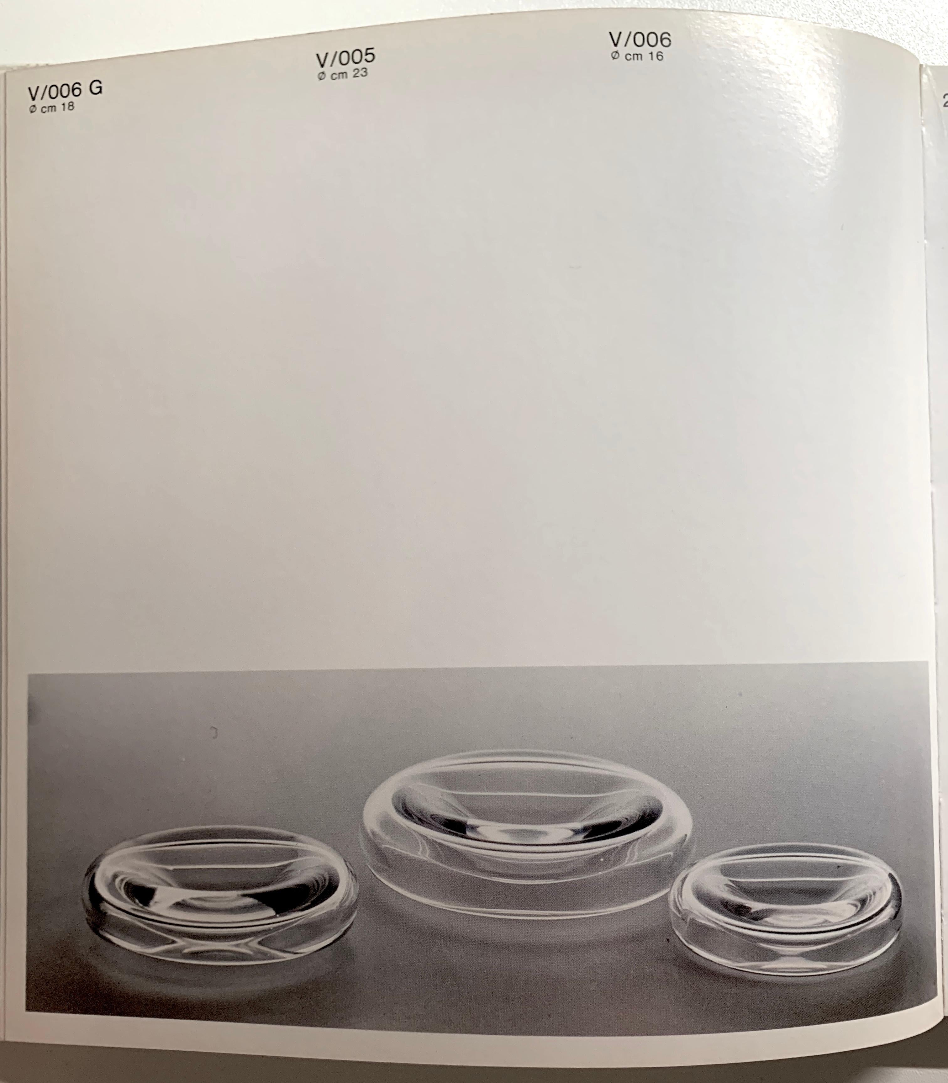 Suspended Clear Glass Bowl by Alfredo & Flavio Barbini for Barbini Murano, 1972 For Sale 3