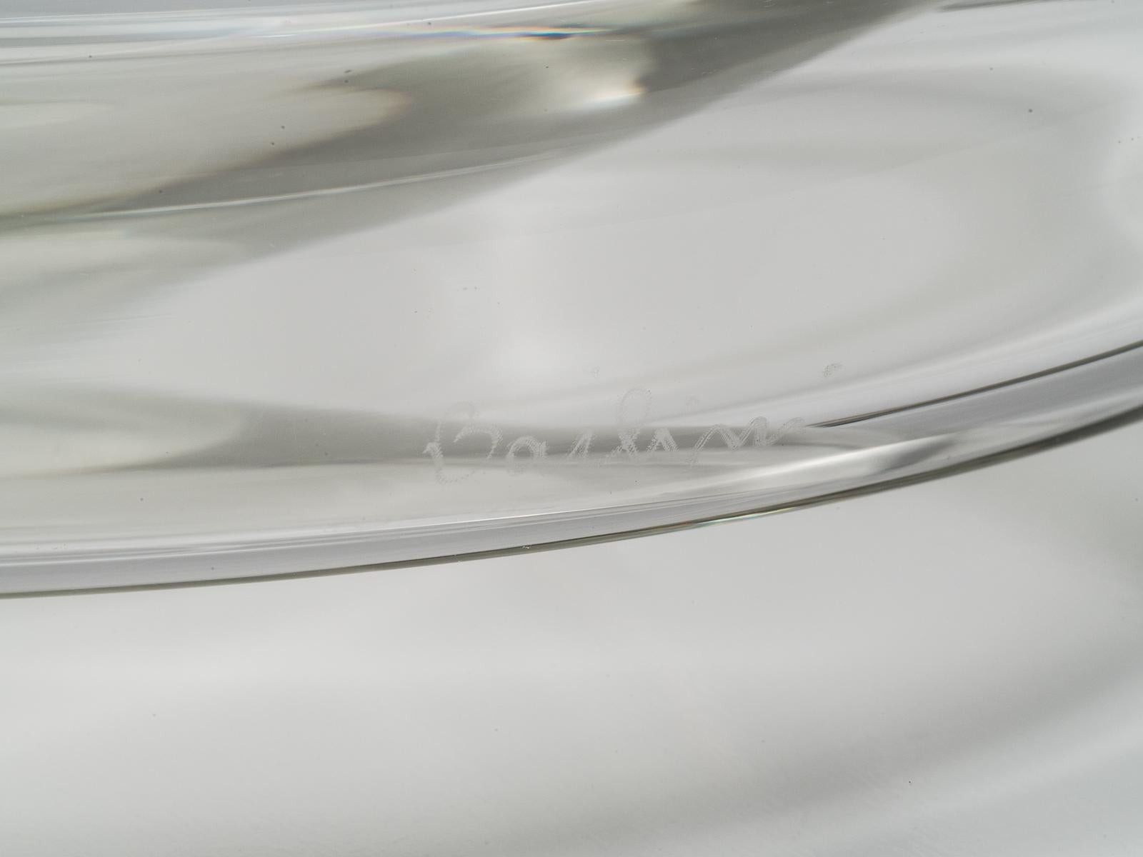 Suspended Clear Glass Bowl by Alfredo & Flavio Barbini for Barbini Murano, 1972 For Sale 2