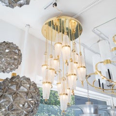 Abgehängte Glas Cluster Flush Mount