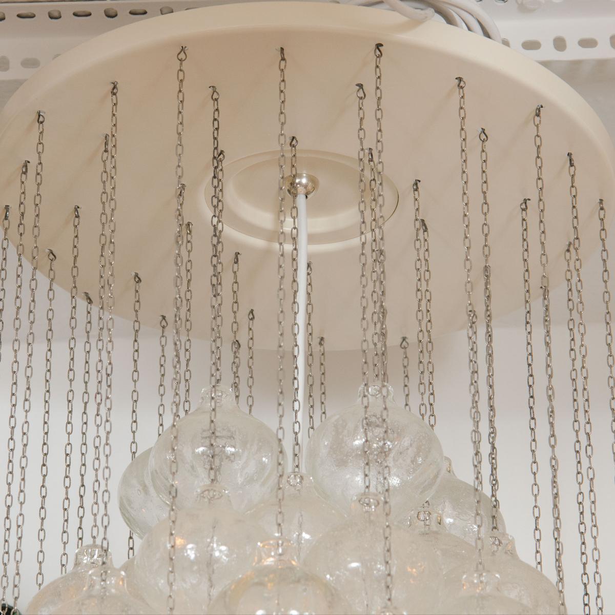 Austrian Suspended Glass Knop Chandelier