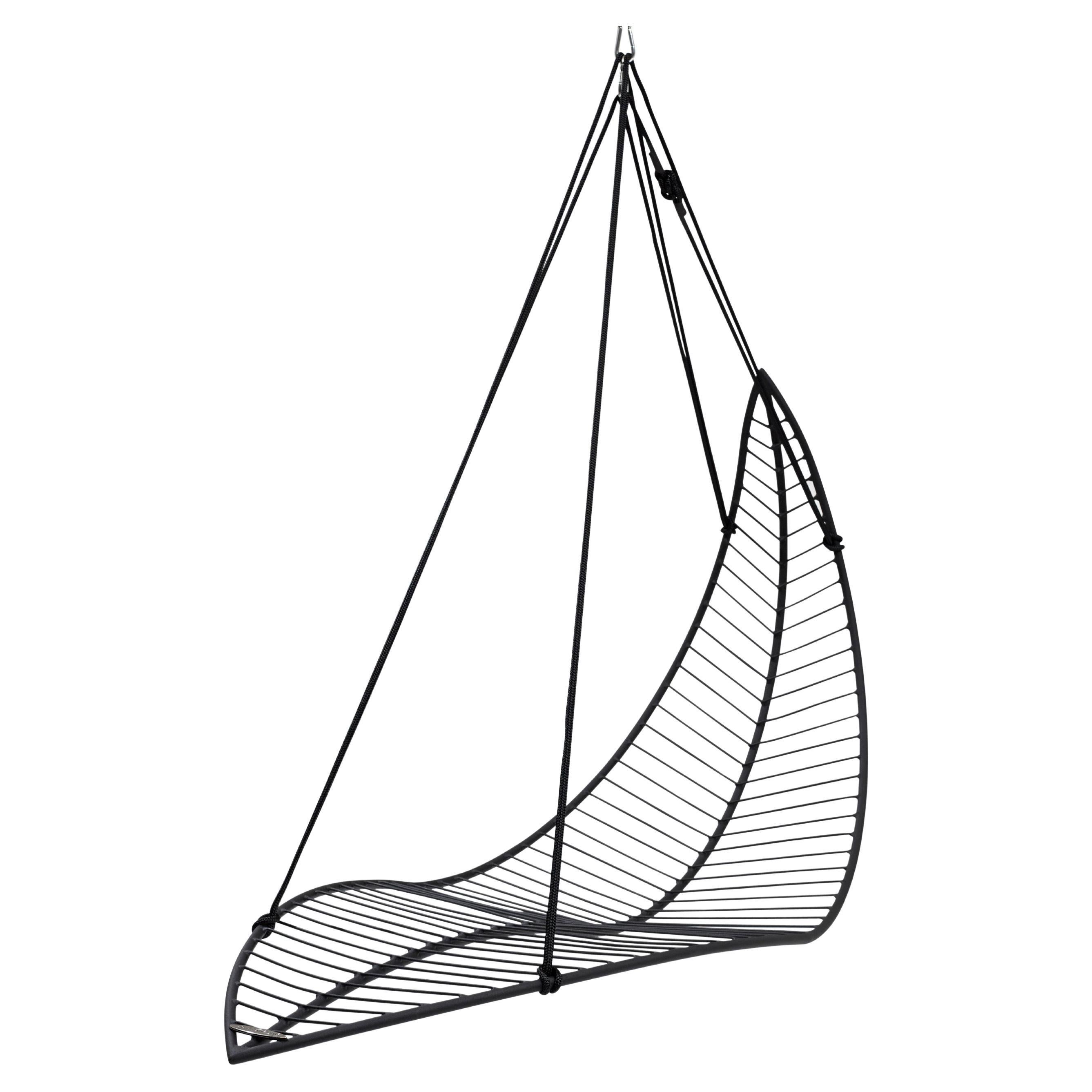 Suspended Minimal Leaf Shaped Daybed for Indoor/Outdoor Use For Sale