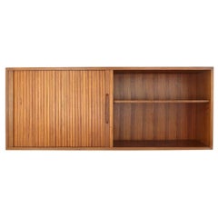 Suspended Sideboard with Tambour Door and Open Compartment, 1960s