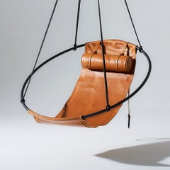 Modern Sling Chair Soft Leather