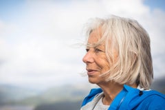 Suspended Together, Fish Leather Bowl with Silver Fish Crown, on Stand