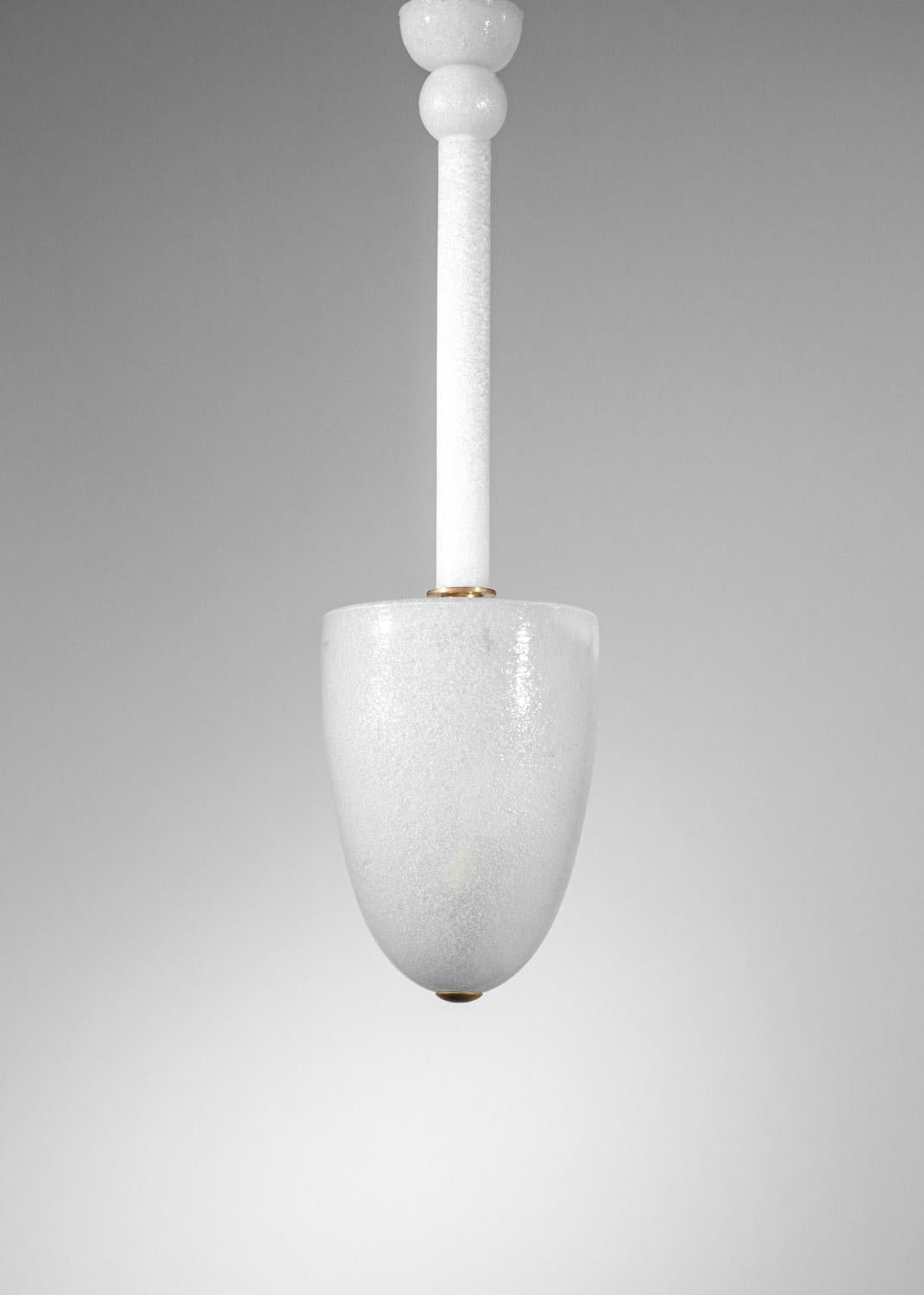 Suspension chandelier attributed to tomaso buzzi venini murano 3