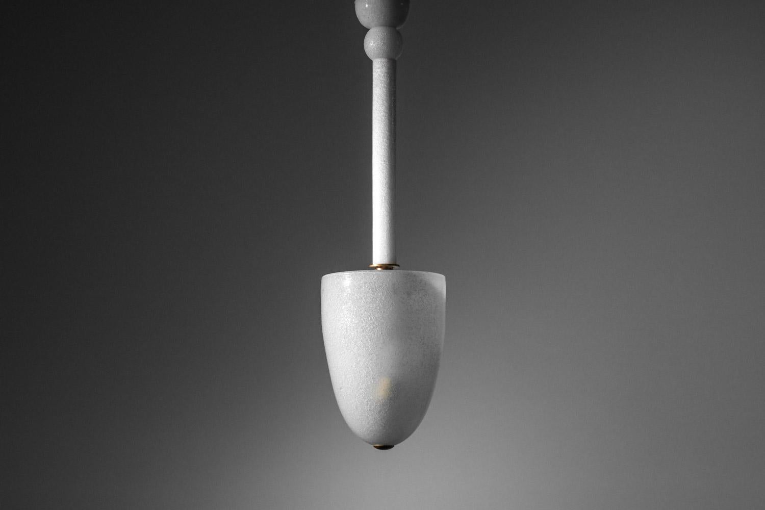 Mid-20th Century Suspension chandelier attributed to tomaso buzzi venini murano