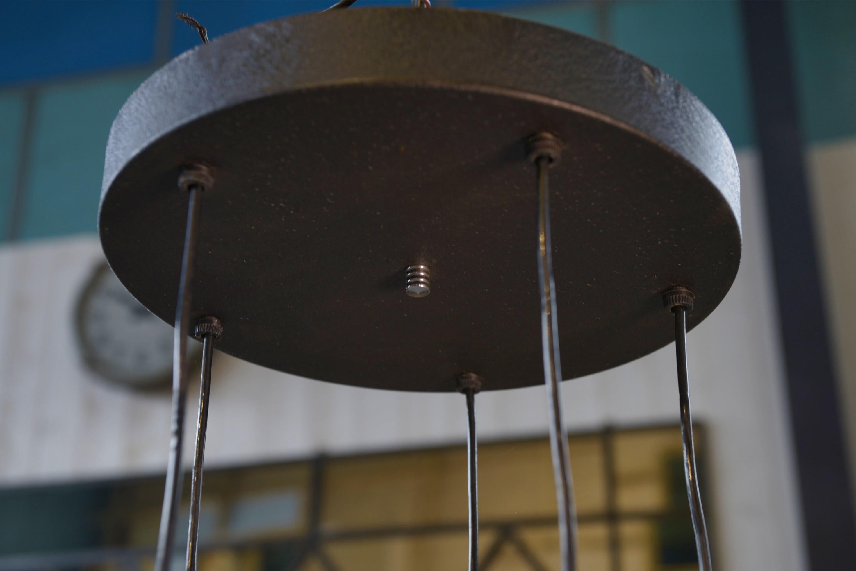 Suspension design métal chromé en cascade de MASSIVE 1960's en vente 1