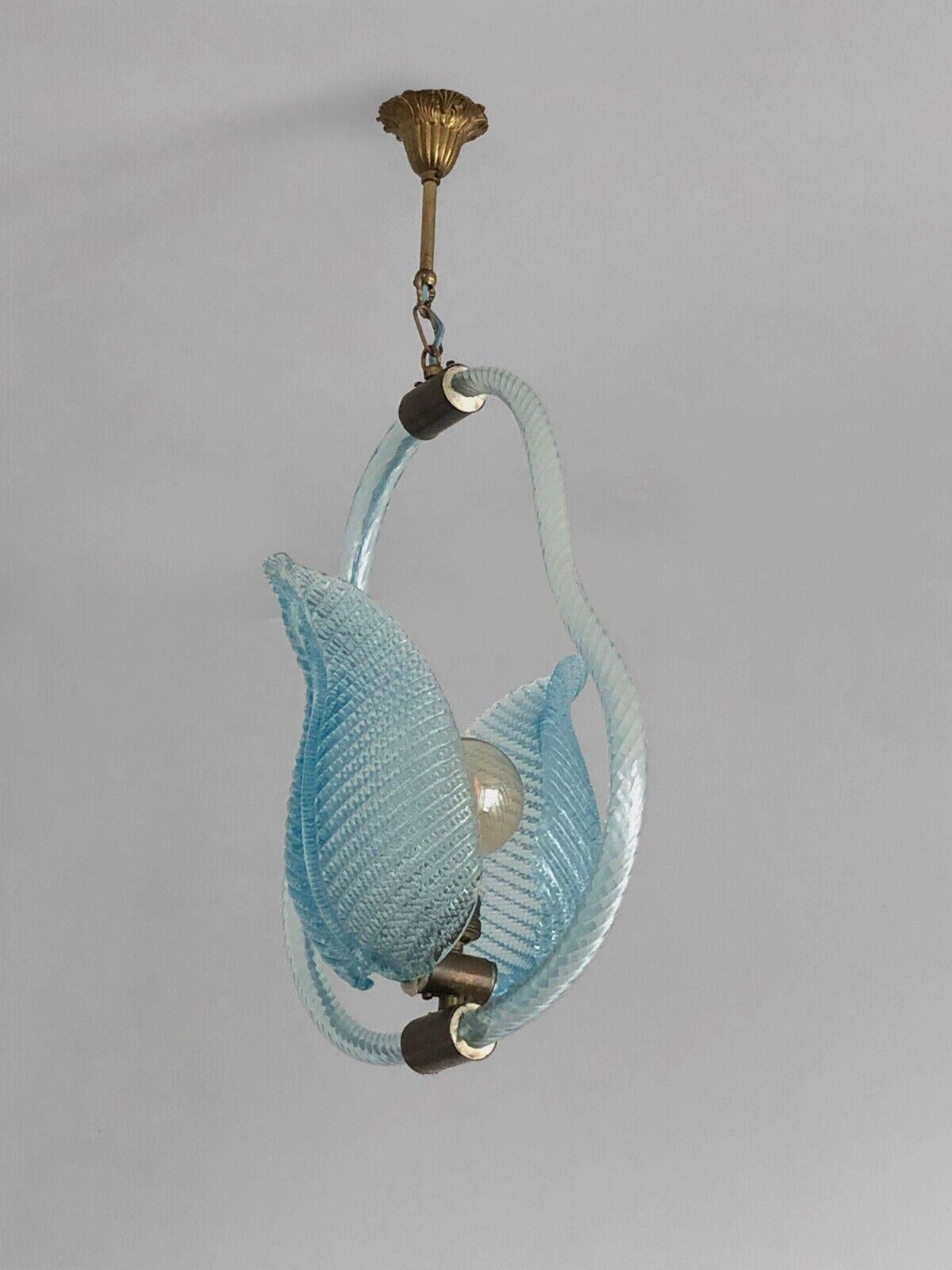 A SHABBY-CHIC BLOWN GLASS CEILING FIXTURE by BAROVIER & TOSO, MURANO, Italy 1970 For Sale 11