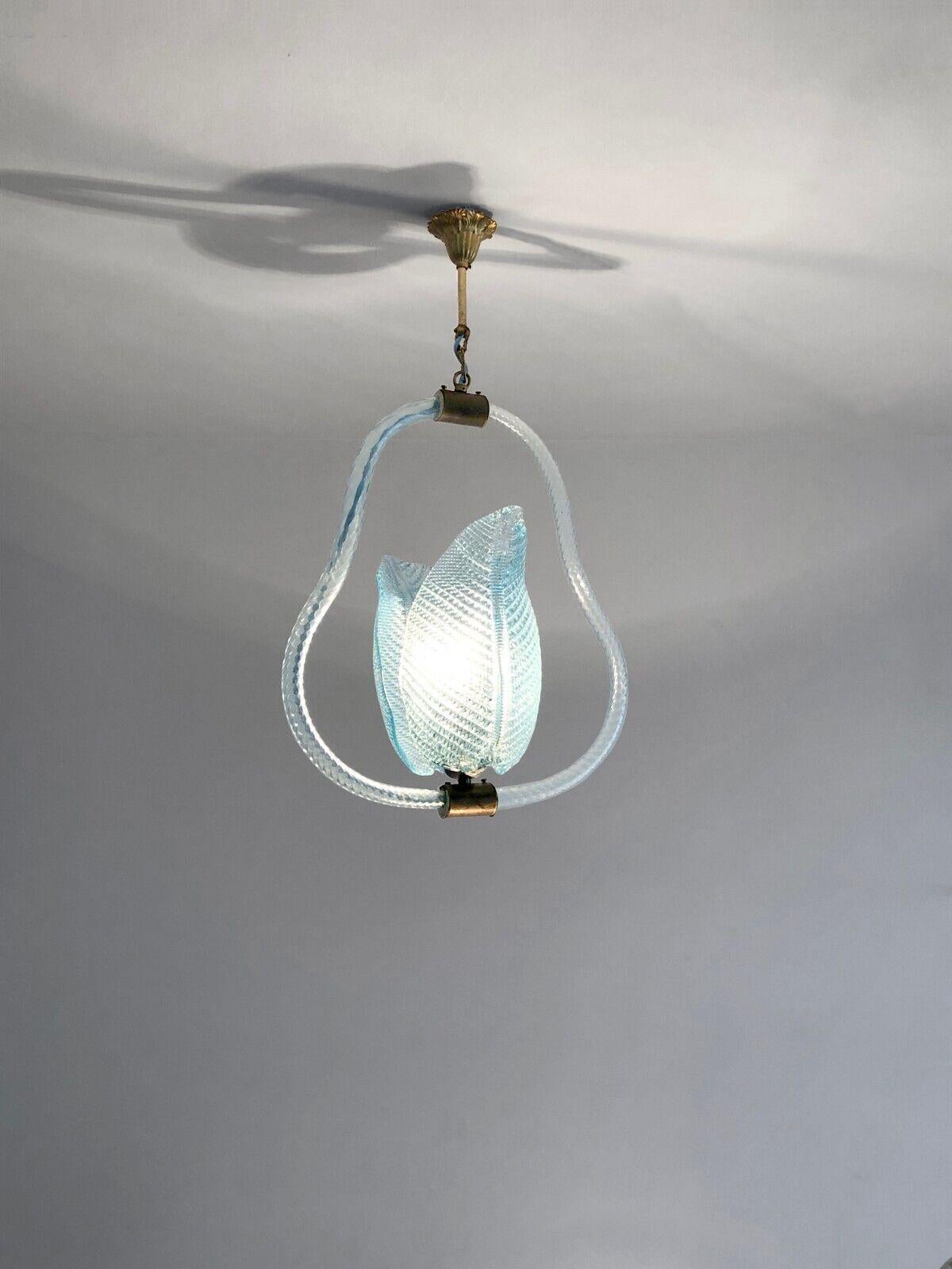 Bronze A SHABBY-CHIC BLOWN GLASS CEILING FIXTURE by BAROVIER & TOSO, MURANO, Italy 1970 For Sale