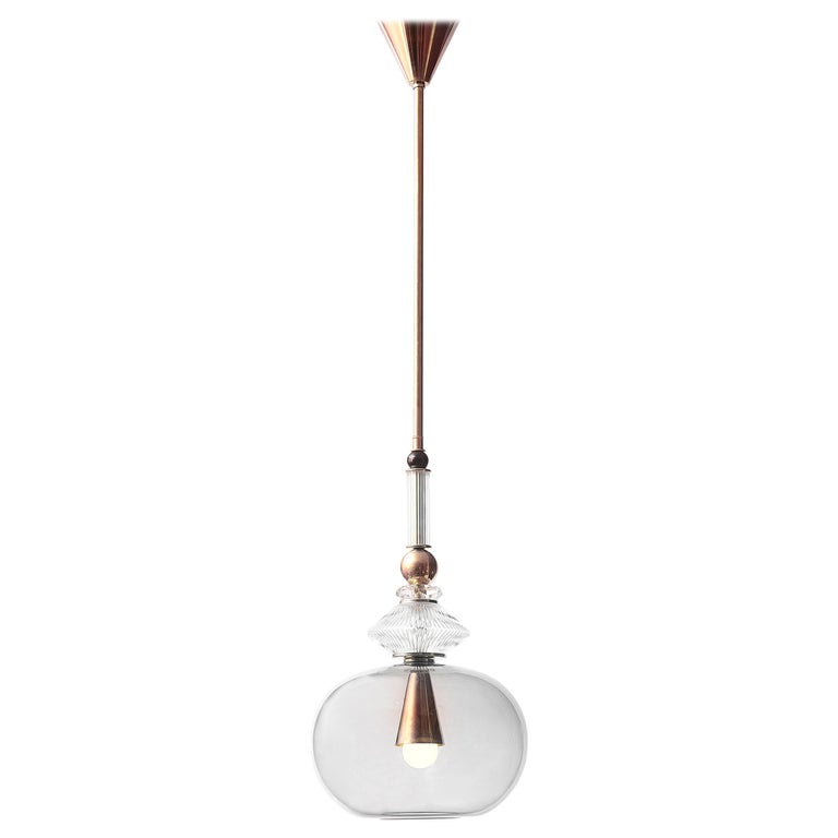 Murano glass suspension light, new, offered by Galerie Glustin