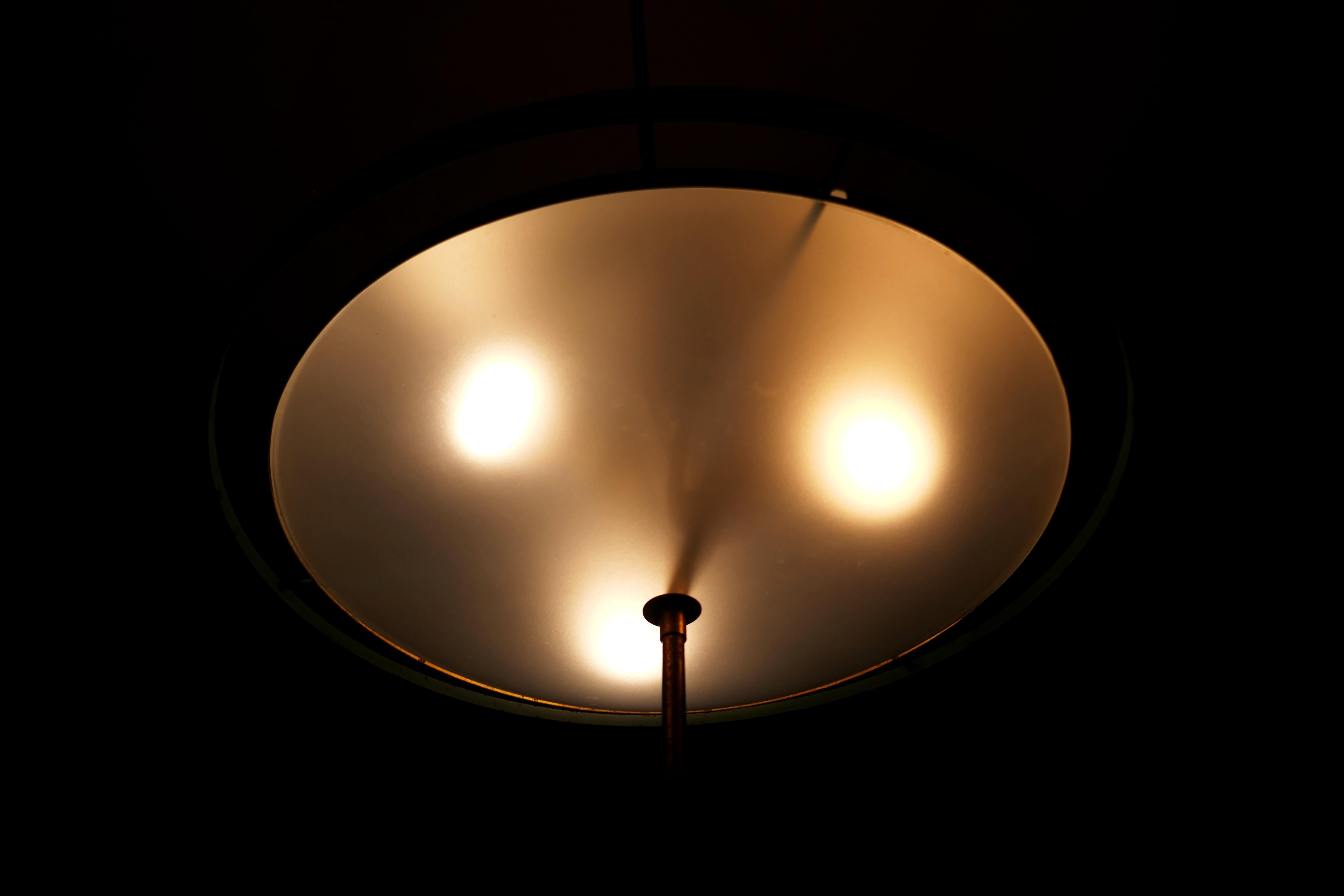 Suspension lamp attributed to Oscar Torlasco for Stilux For Sale 13