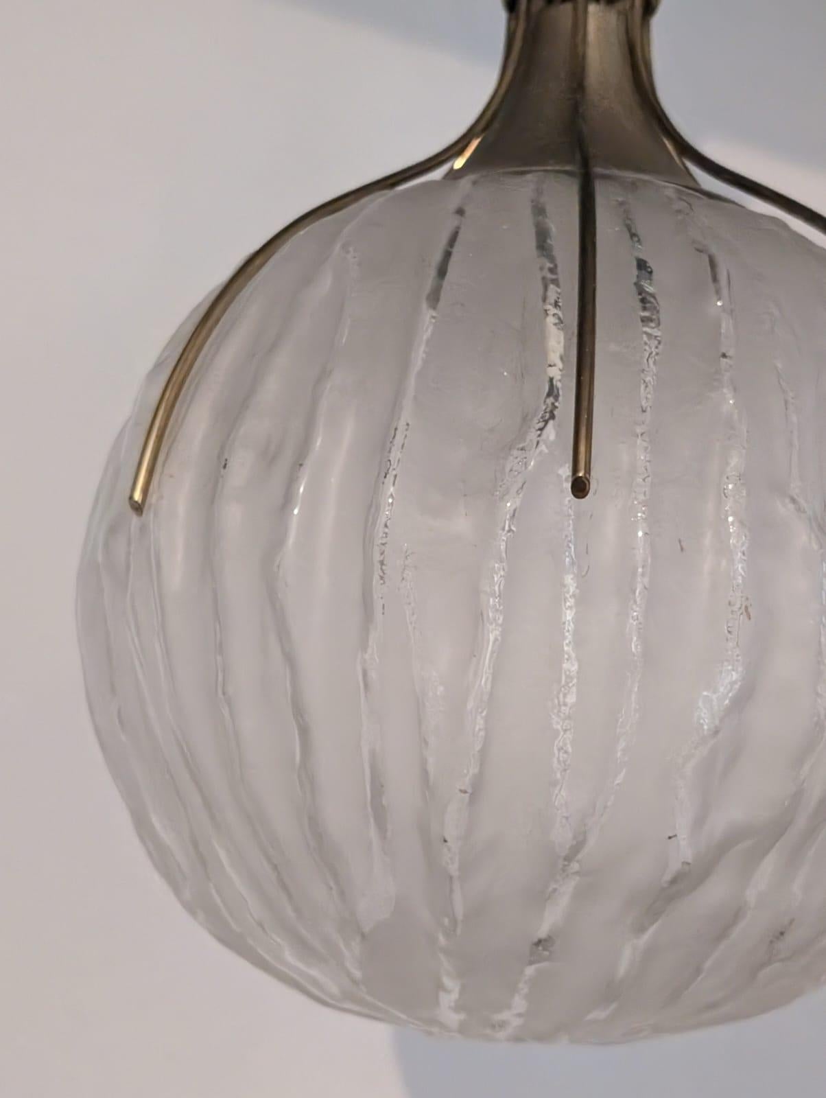 Mid-Century moderno Suspension lamp by Angelo Brotto for Esperia, 1950s in vendita