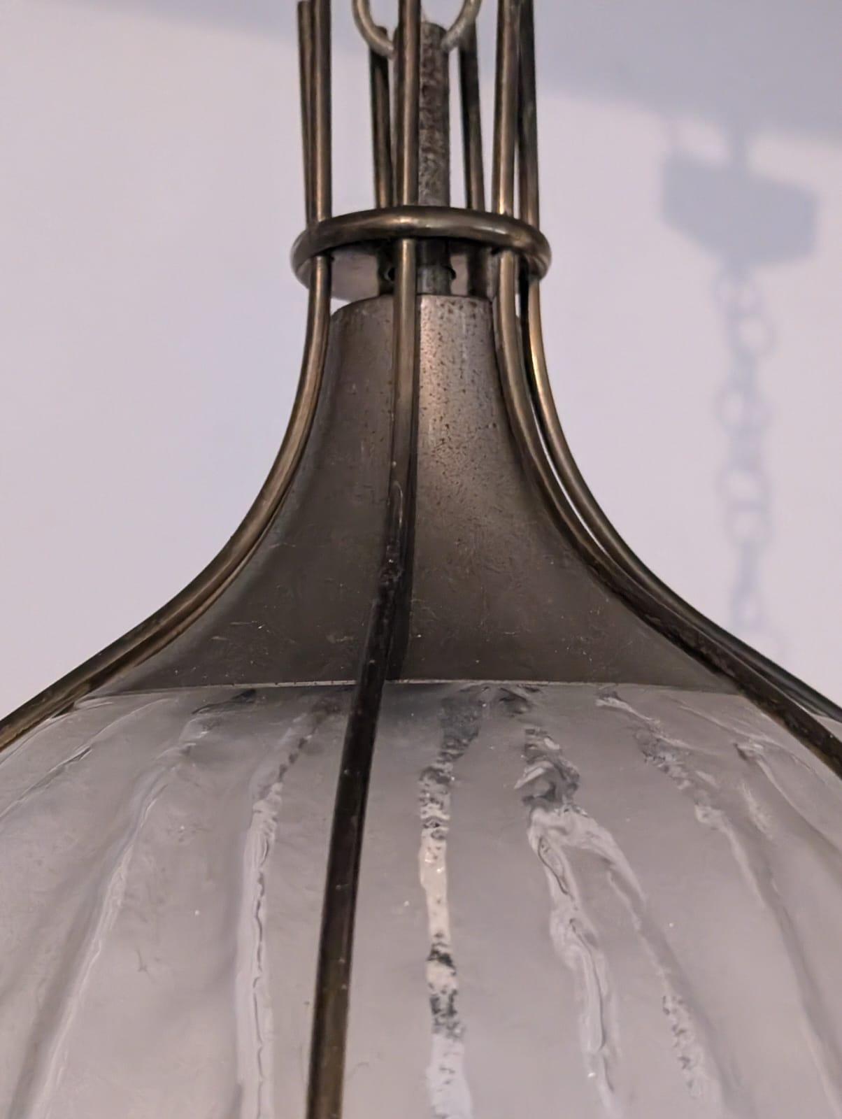 Italian Suspension lamp by Angelo Brotto for Esperia, 1950s in vendita