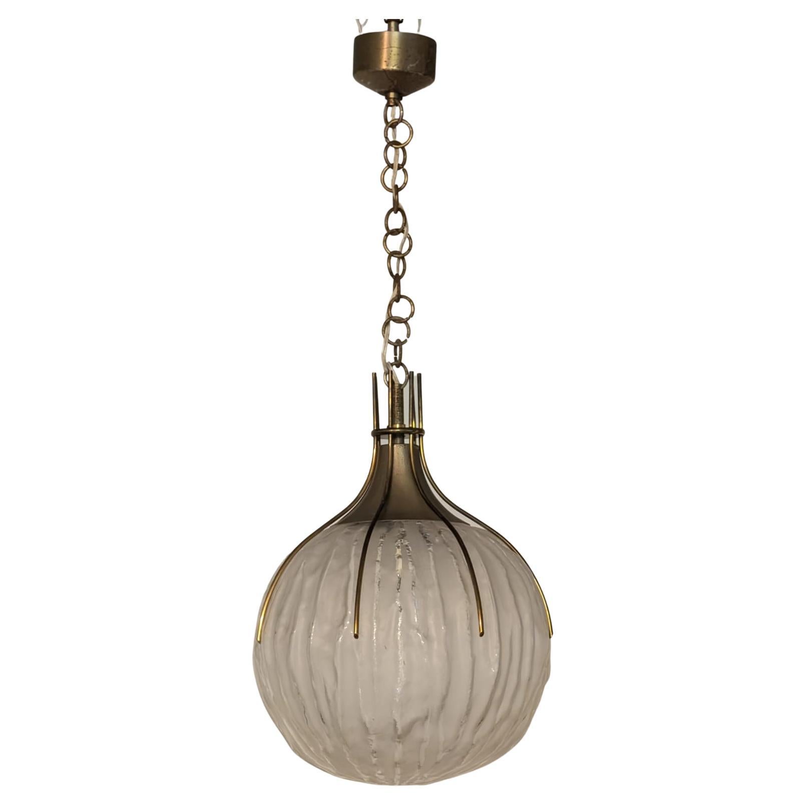 Suspension lamp by Angelo Brotto for Esperia, 1950s