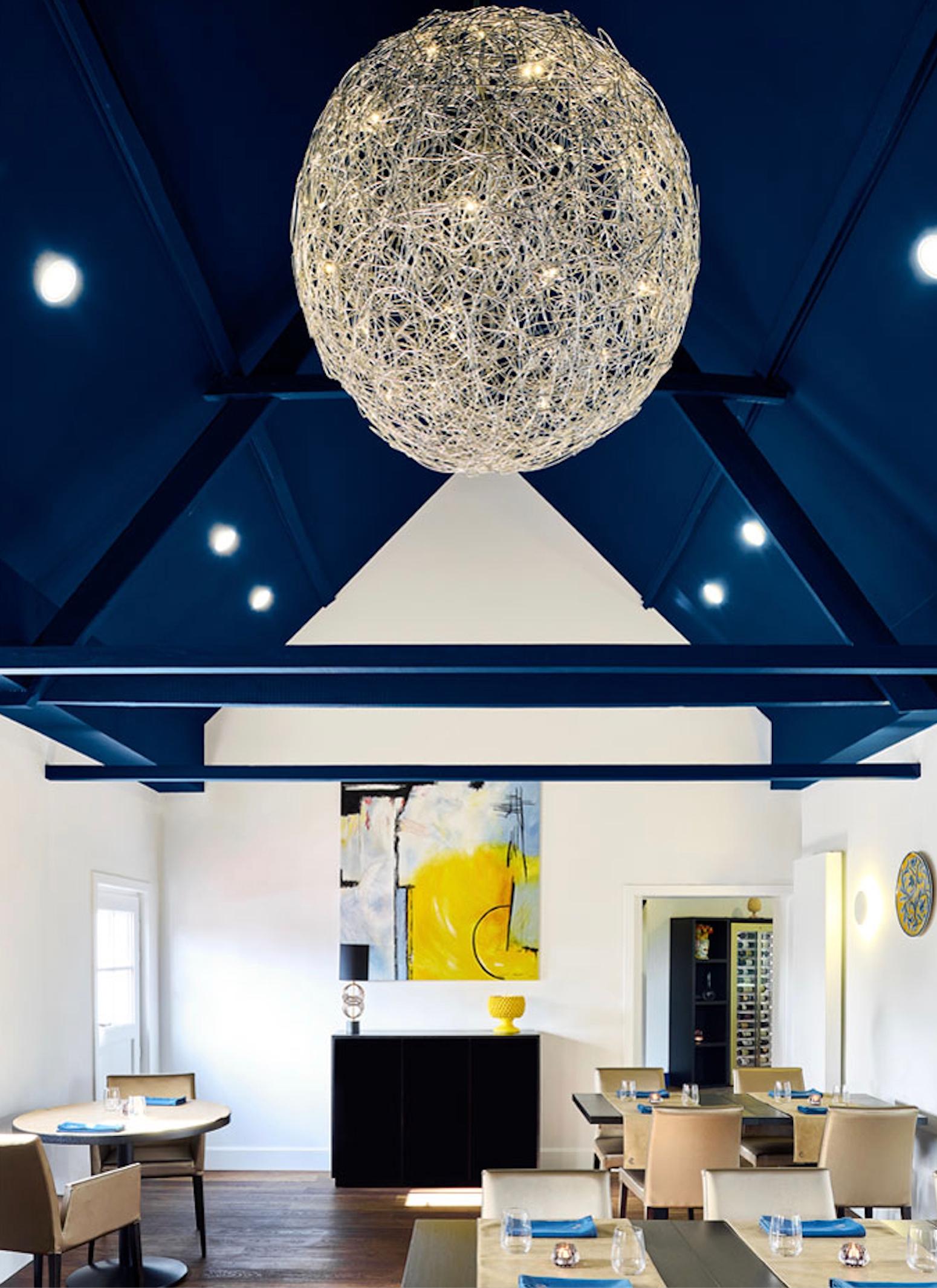 Lampada a sospensione Catellani & Smith Fil de Fer - Alluminio - Ø 50 cm 19,69 pollici in vendita 3