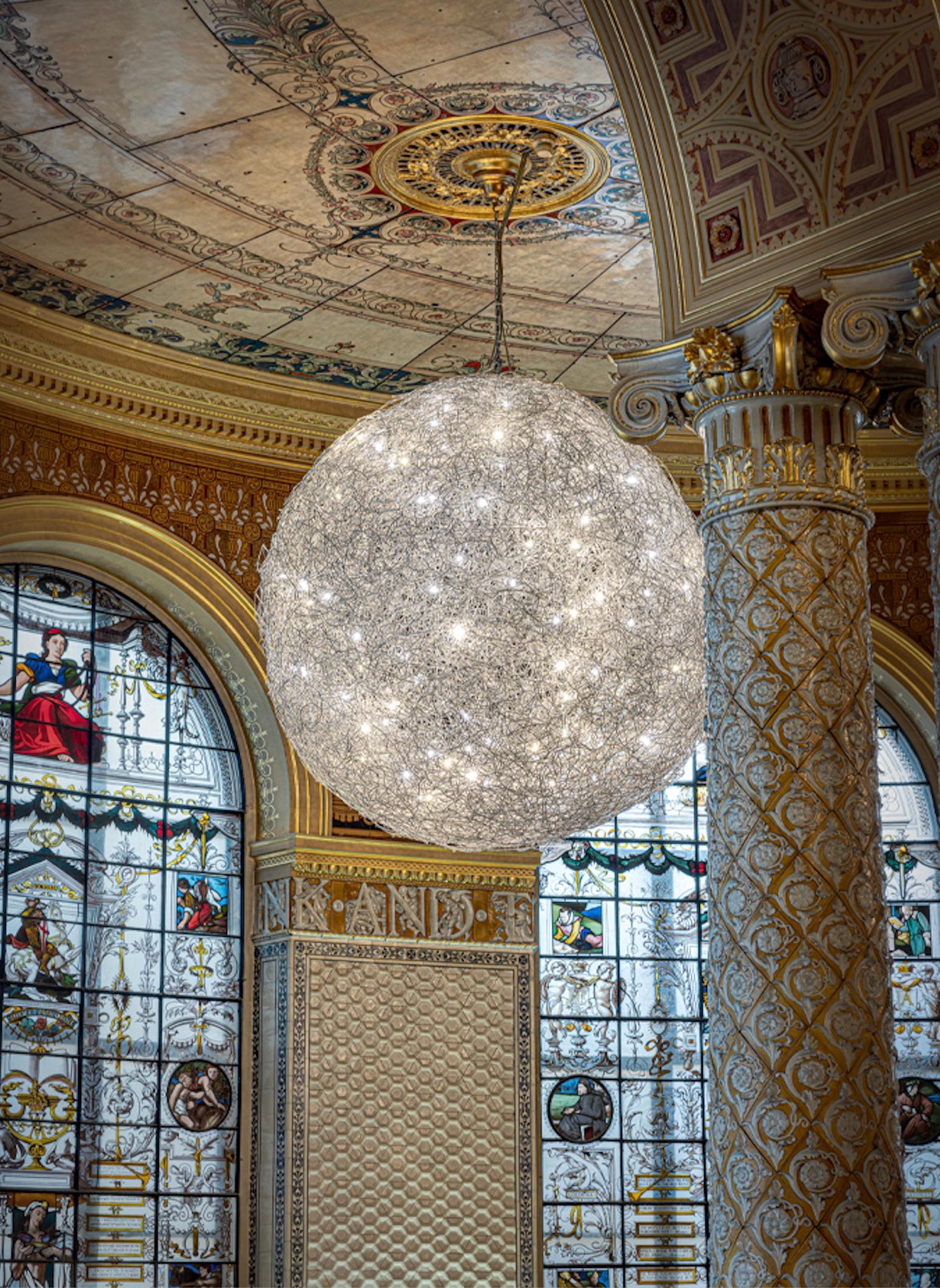 Lámpara de suspensión Catellani & Smith Fil de Fer - Aluminio - Ø 70 cm 27,56 pulgadas en venta 1