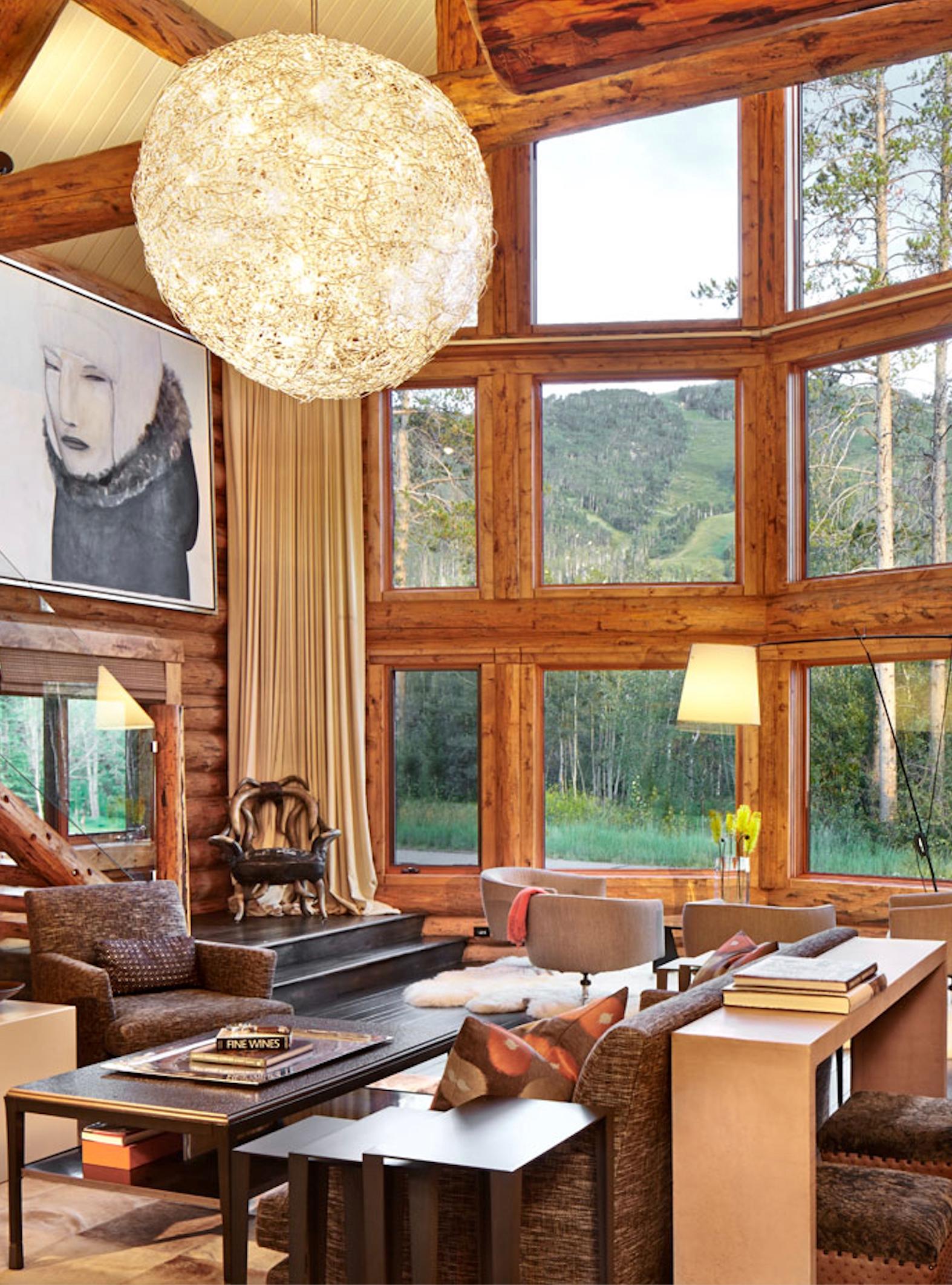 Lámpara de suspensión Catellani & Smith Fil de Fer - Oro - Ø 50 cm 19,69 pulgadas Siglo XXI y contemporáneo en venta