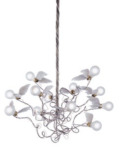 Suspension lamp Ingo Maurer Birdie - Transparent cable