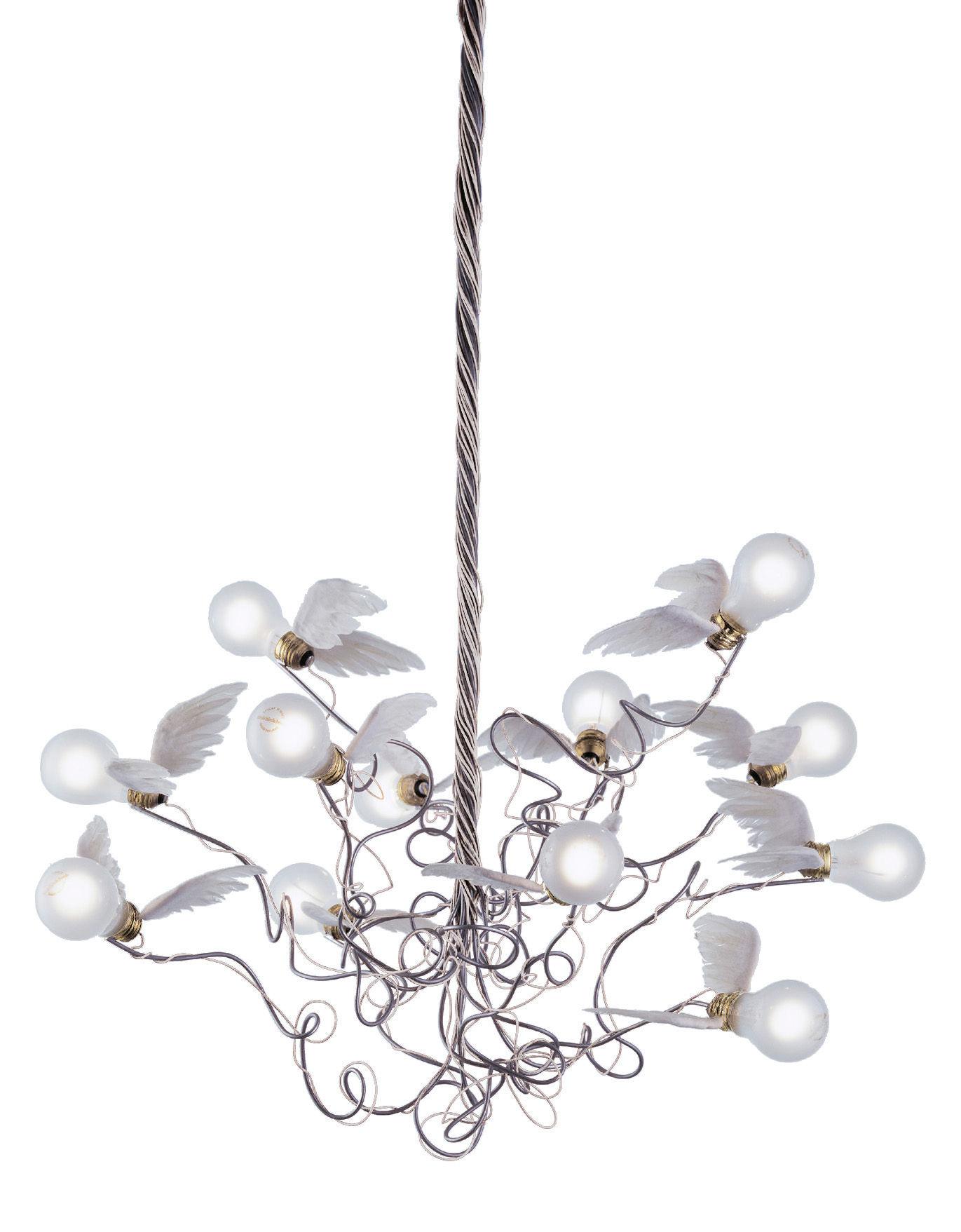 Lampada a sospensione Ingo Maurer Birdie - Cavo trasparente