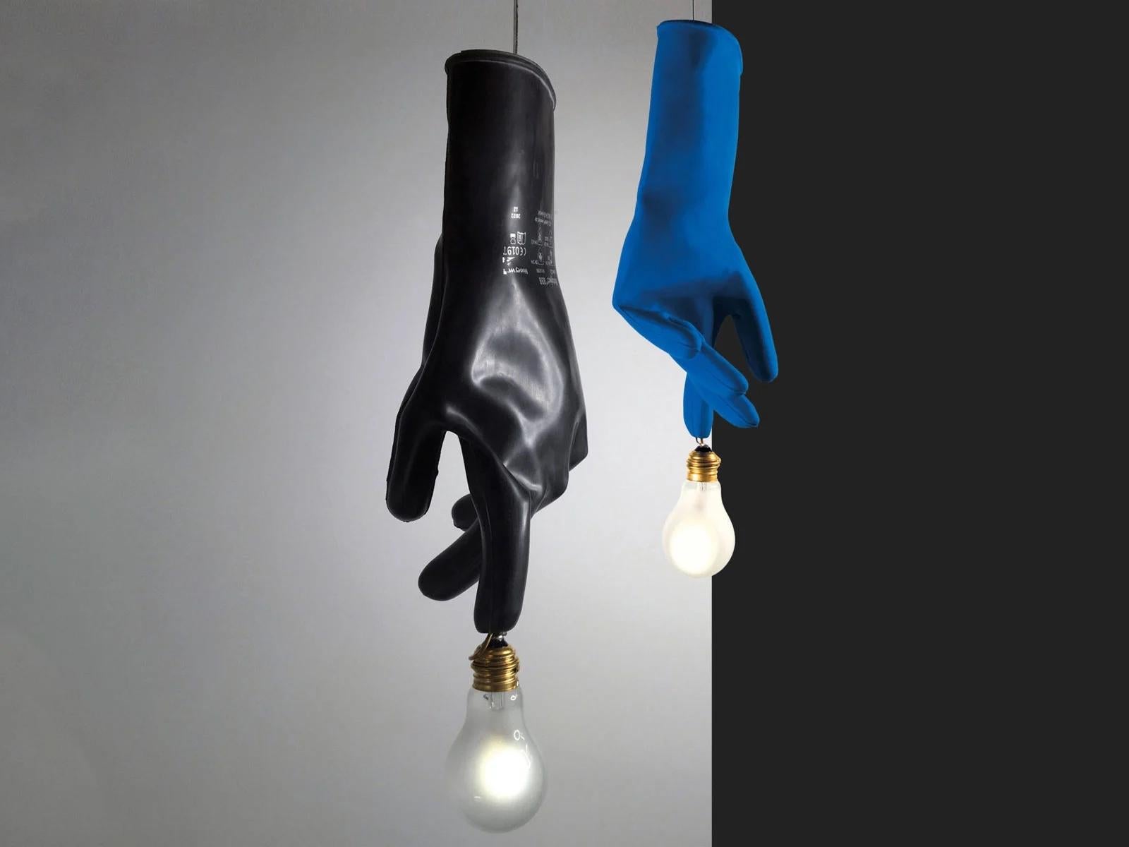 Italiano Lampada a sospensione Ingo Maurer Luzy - Nero in vendita