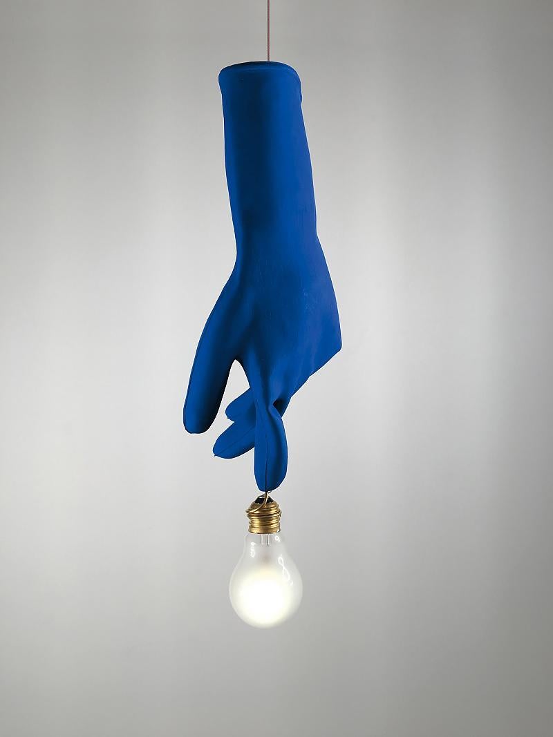 Suspension lamp Ingo Maurer Luzy - Blue In New Condition For Sale In Alcamo, IT