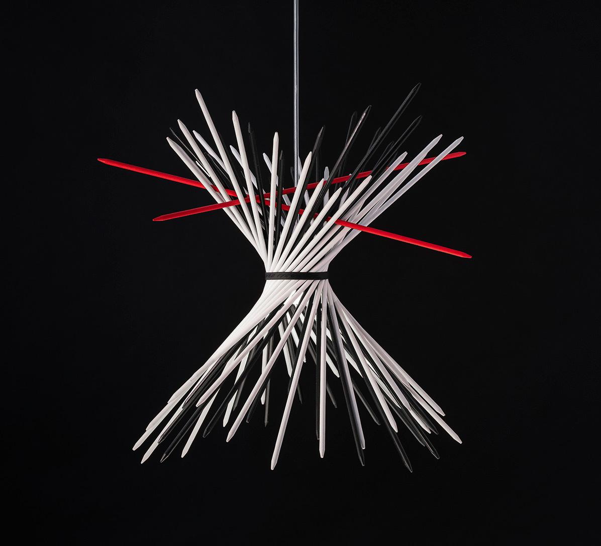 Lampada a sospensione Ingo Maurer Pic-a-stic - Nero-bianco In condizioni Nuovo in vendita a Alcamo, IT